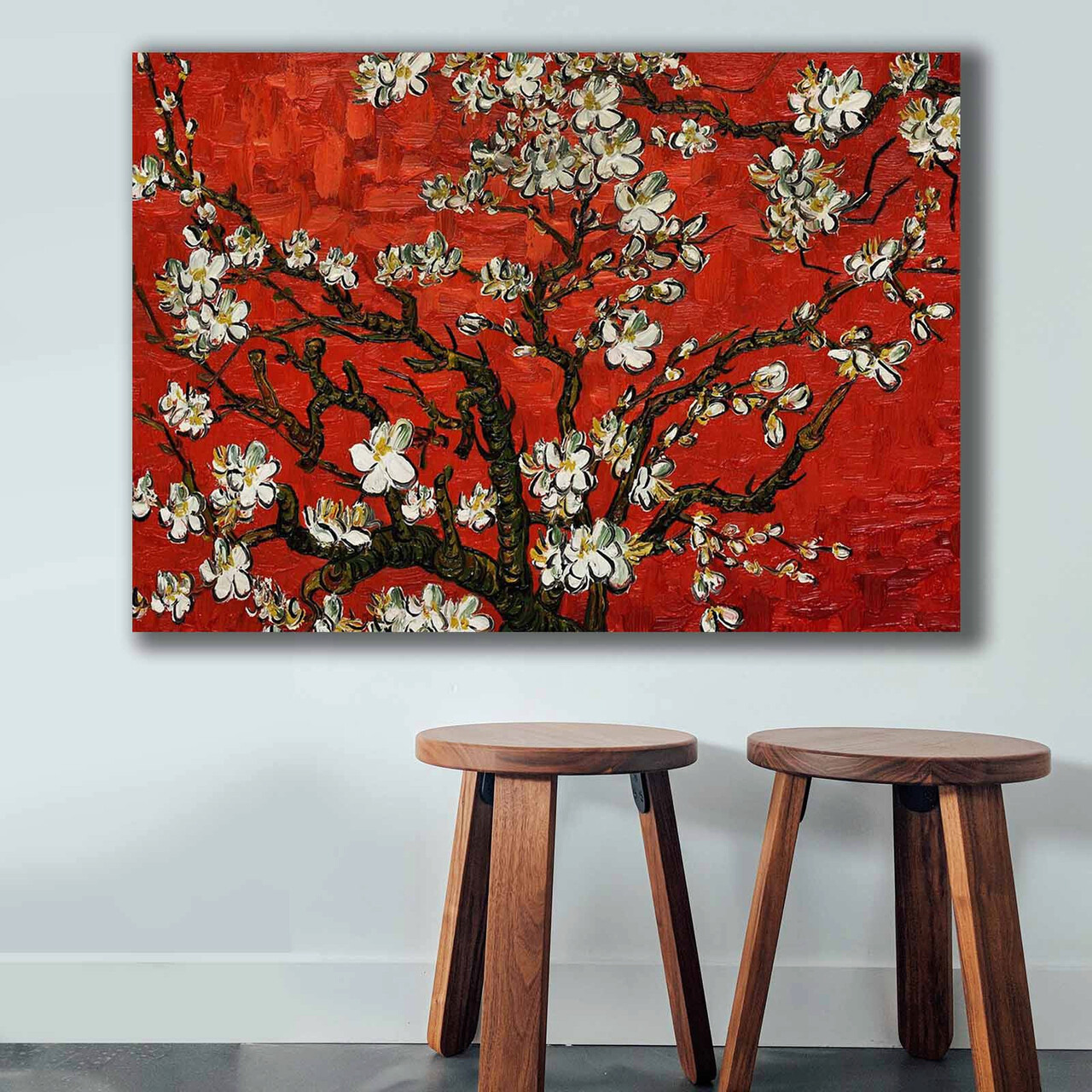 Tablou decorativ, 70100VANGOGH075, Lemn, Multicolor - imagine 4